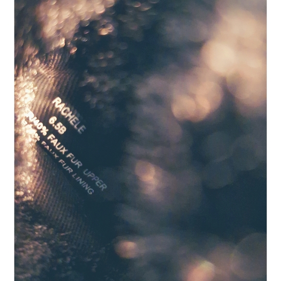 Ralph Lauren Black Leather Faux Fur Lined Wedge Ankle Boots Women's Size 6.5B - Picture 6 of 13